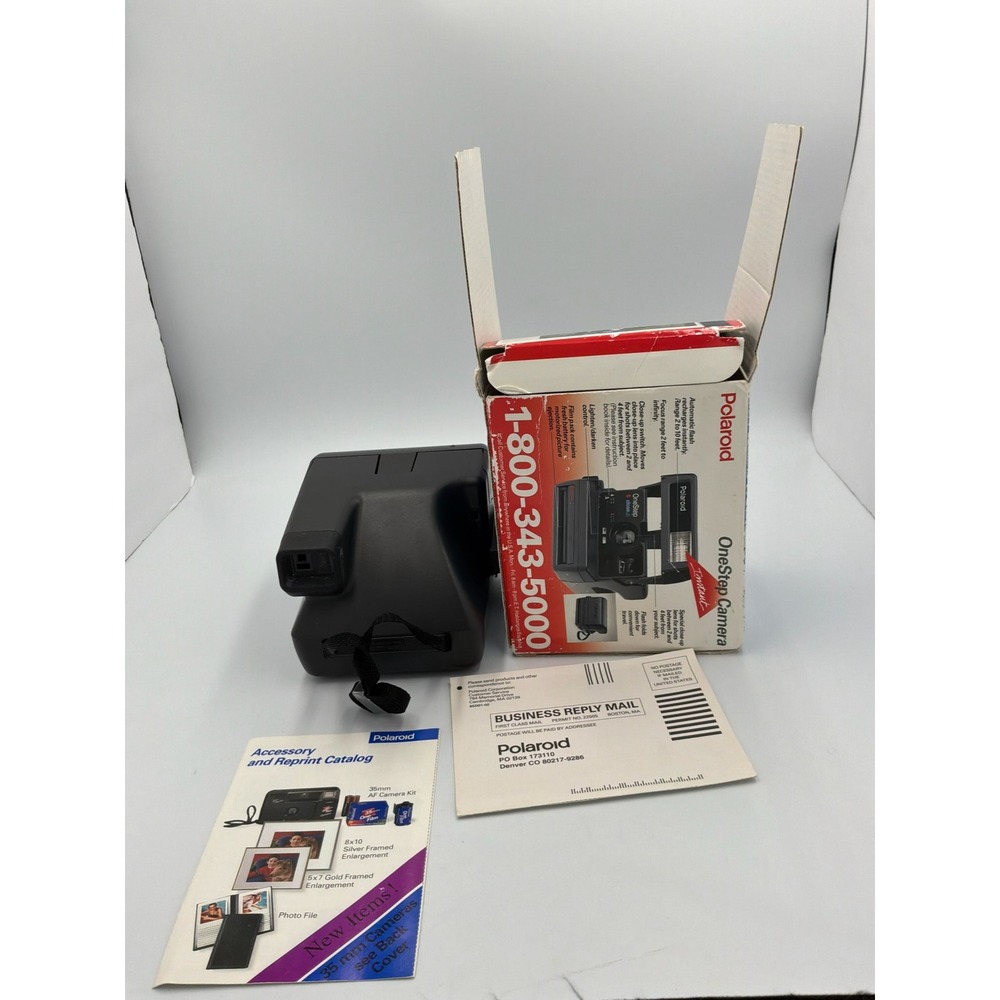 Polaroid OneStep CloseUp Instant Film Camera 600 Series Vintage with Box